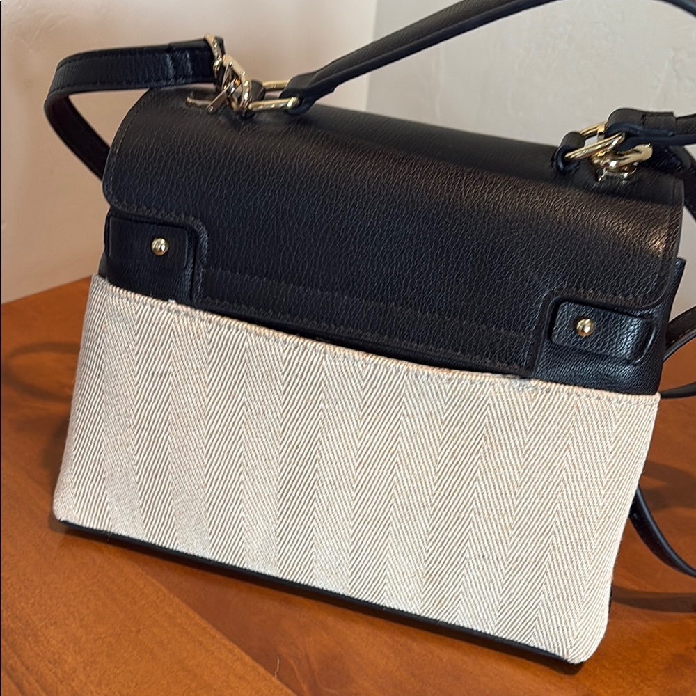 Antonio Milani Black and Cream Handbag - Picture 6 of 11